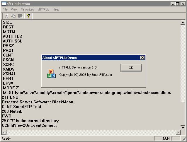 Screenshot for SmartFTP FTP Library 3.0.171.0