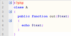 Syntax highlighting en Syntax Folding